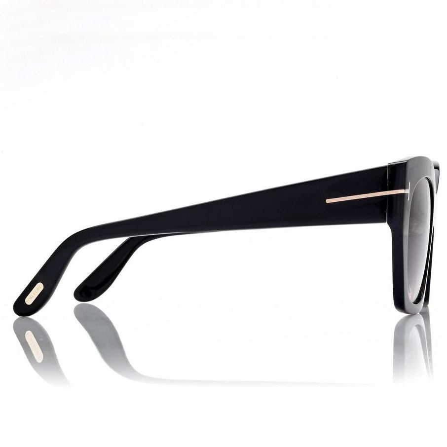 Tom Ford Women Butterfly  Frame Espresso Black Sunglasses