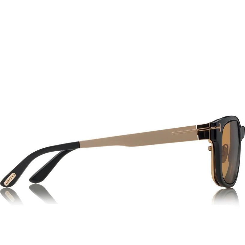 Tom Ford Men Square Frame Gold Sunglasse