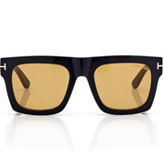Tom Ford Men Sqaure Frame Dusty Black Sunglasses