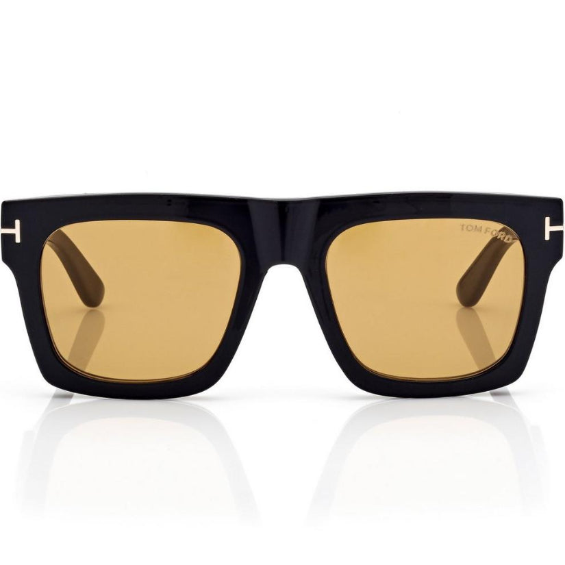 Tom Ford Men Sqaure Frame Dusty Black Sunglasses