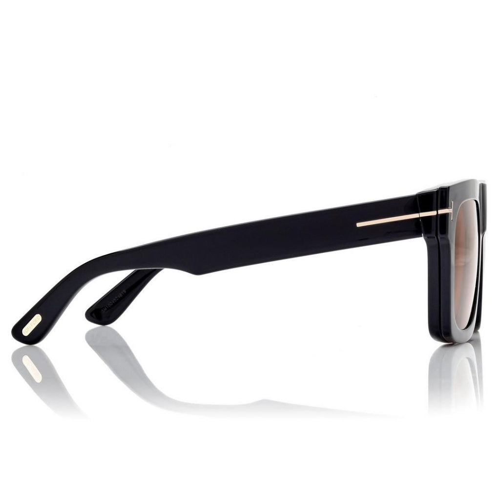 Tom Ford Men Sqaure Frame Dusty Black Sunglasses