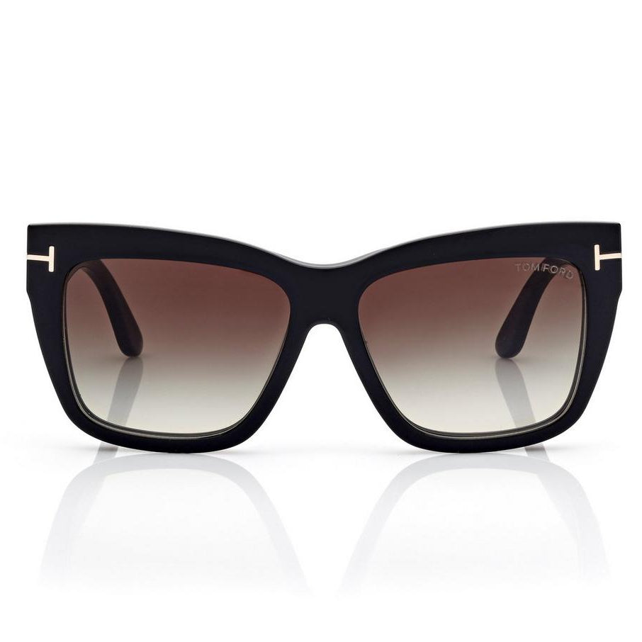 Tom Ford Women Cat-Eye Frame Matt Black Sunglasses