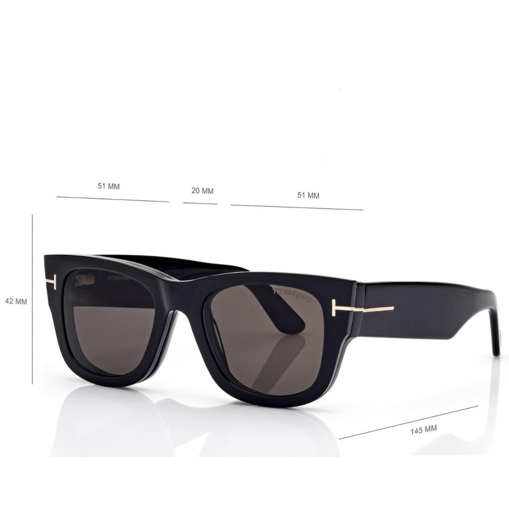 Tom Ford Men Versatile Frame Black Sunglasse
