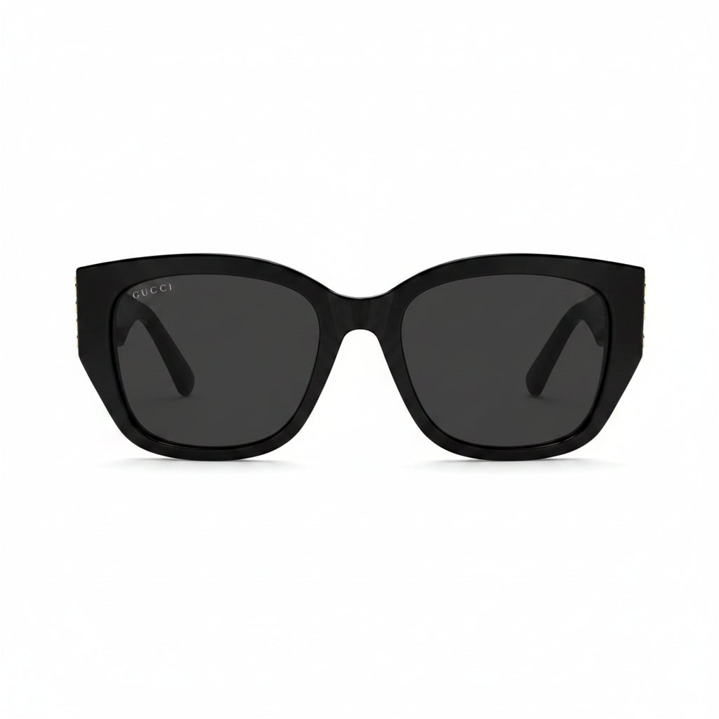 Gucci Women Round Black Sunglasses