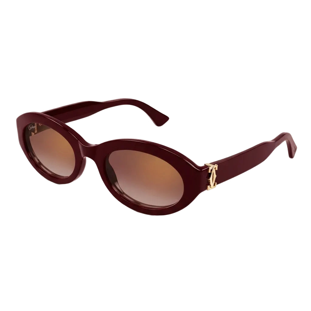 Cartier Signature C de Motif Women Red Sunglasses