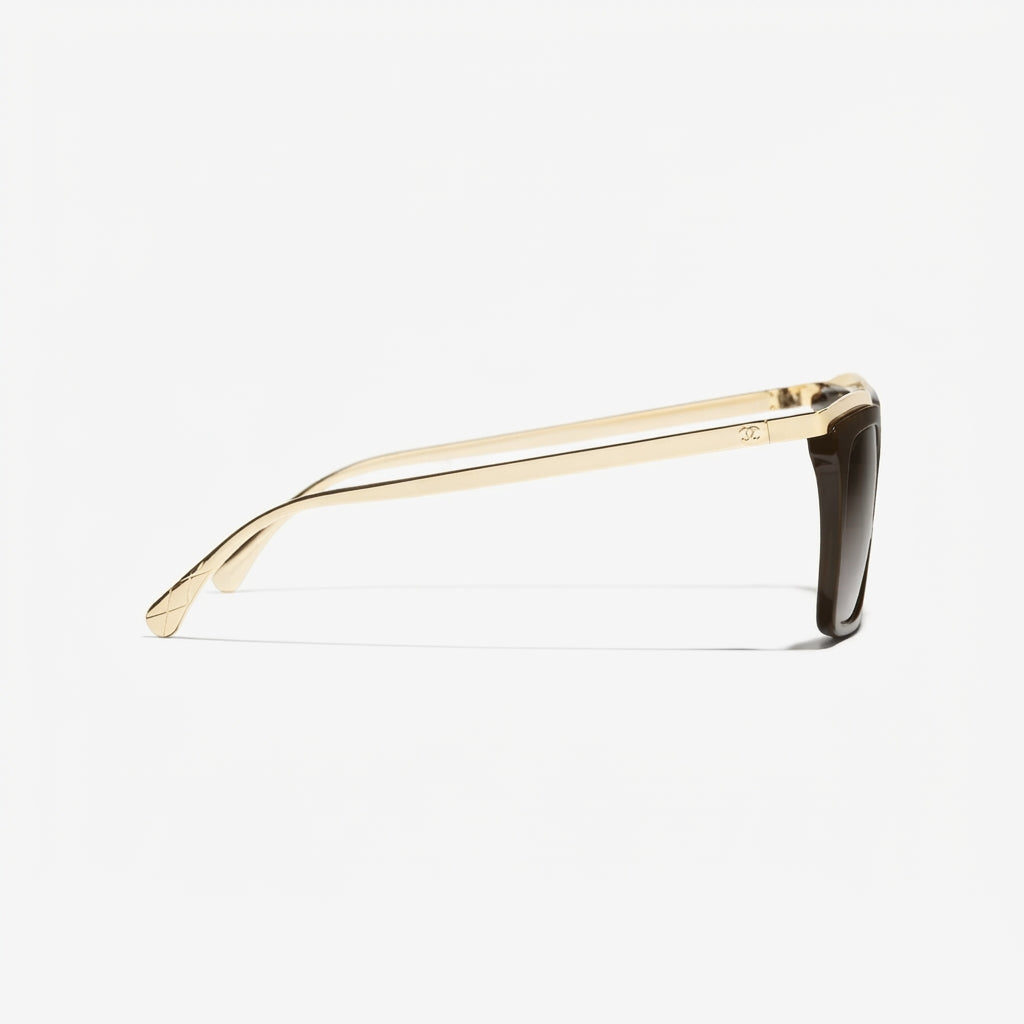 Chanel Women Butterfly Light Brown Sunglasses
