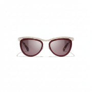 Chanel Women Cat-Eye Red Sunglasses