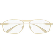 Balenciaga Men BB0416S 007 Gold / Clear Geometric Metal Sunglasses
