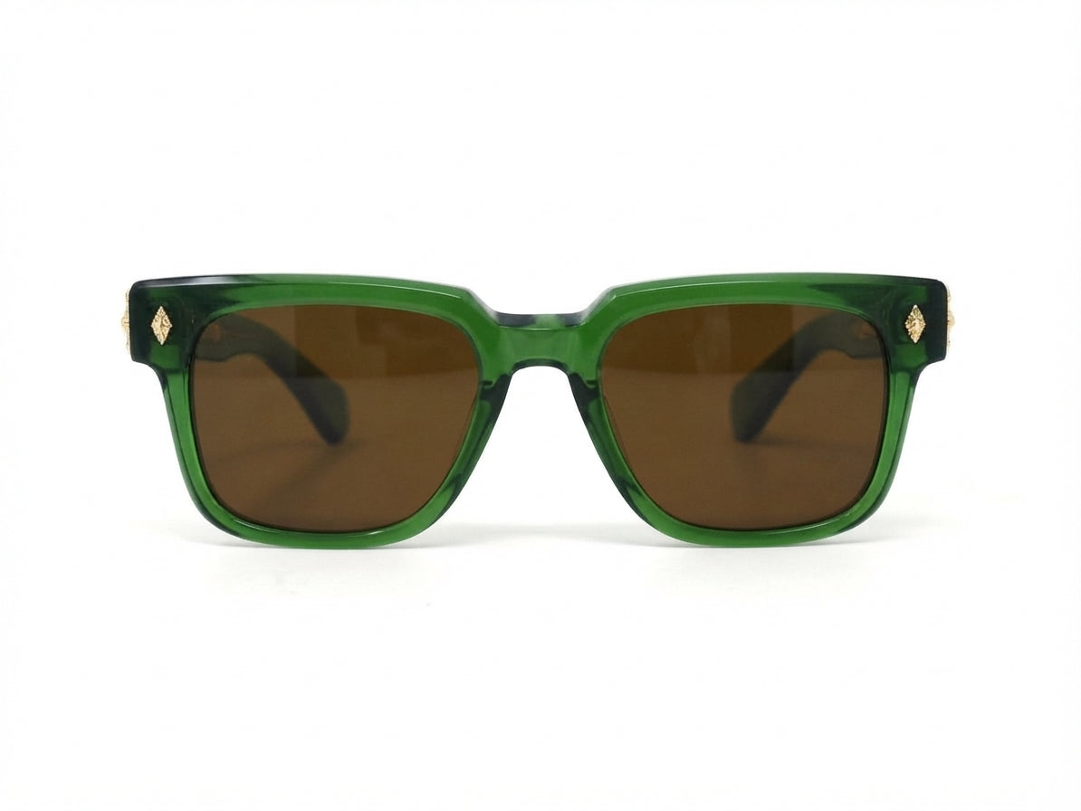 Chrome Hearts Cuntvoluted Rous Green Glasses