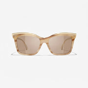 Chanel Women Butterfly Light Brown Sunglasses 