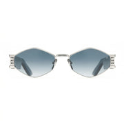 Maybach The Driver II (DRI-02) Men Palladium Titanium / Cognac Tortoise Buffalo Horn Sunglasses 