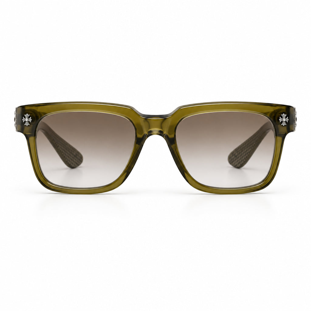 Chrome Hearts Cuntvoluted Rous Brown Glasses