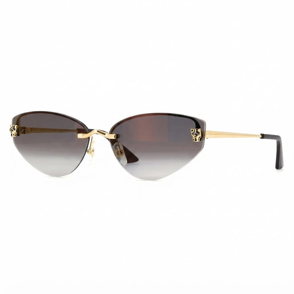 Cartier Panthère de C Women Cat-Eye Grey Gradient Sunglasses