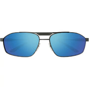 Balenciaga Men BB0416S 003 Gunmetal / Blue Geometric Metal Sunglasses