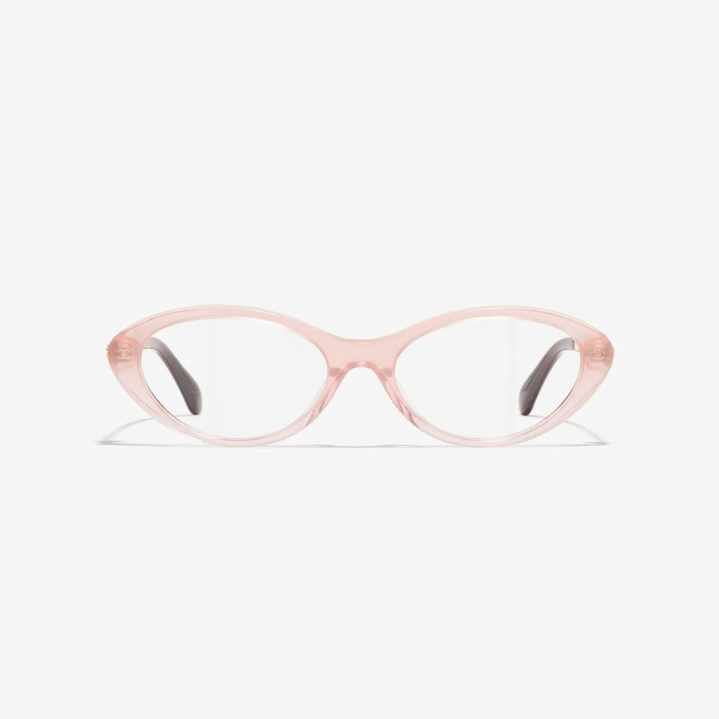 Chanel Women Oval Pink Eyeglasses