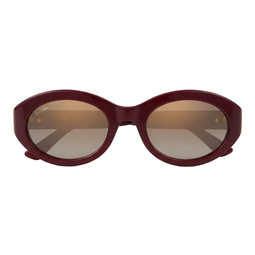 Cartier Signature C de Motif Women Red Sunglasses