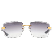 Maybach The Artist III Unisex P-WCW-Z25 Black/Grey Diamond-Cut Rimless Luxury Sunglasses