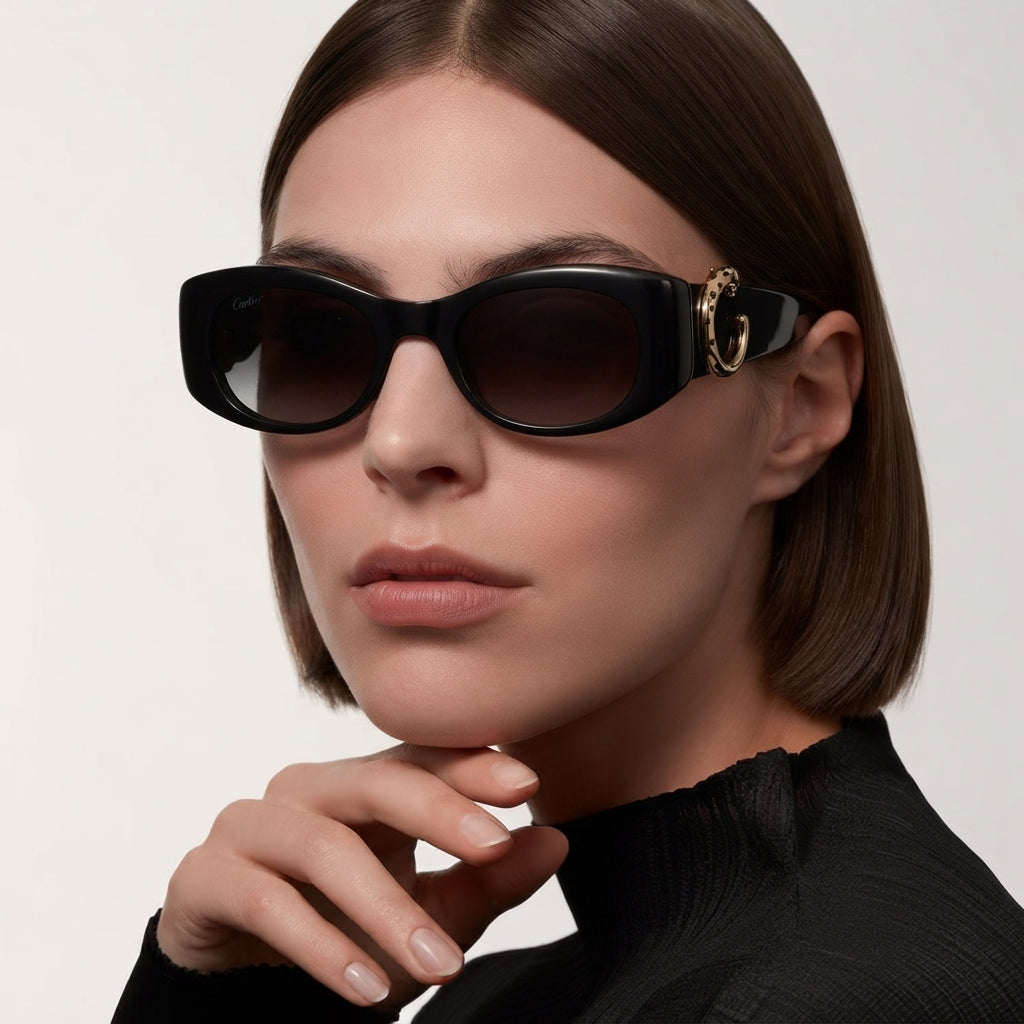 Cartier Panthère de C Women Black Sunglasses
