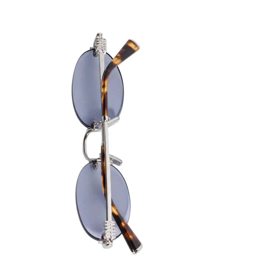 Miu Miu Women Rimless Oval Lilac Sunglasses