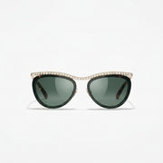 Chanel Women Cat-Eye Green Sunglasses