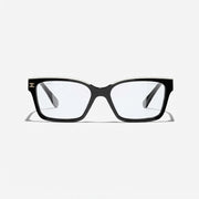 Chanel Women Rectangular Black and White Glasses