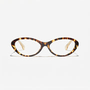 Chanel Women Oval Dark Tortoise Eyeglasses