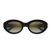 Cartier Signature C de Motif Women Black Sunglasses