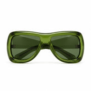 Saint Laurent Women SL 902 Howl Oversized Pillowed Transparent Green Sunglasses
