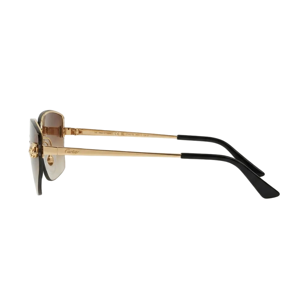 Cartier Panthère de Cartier Women Cat-Eye Brown Gradient Sunglasses