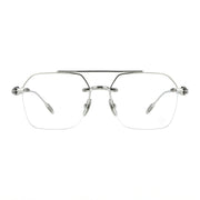 Chrome Hearts Unisex Silver Transparent Fluid Optical Glasses