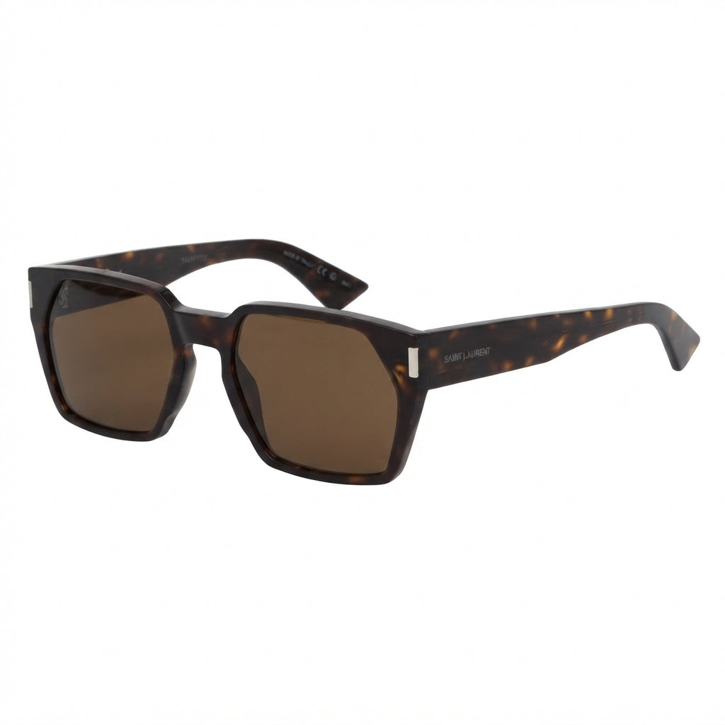 Saint Laurent SL 894 Men Square Havana Sunglasses