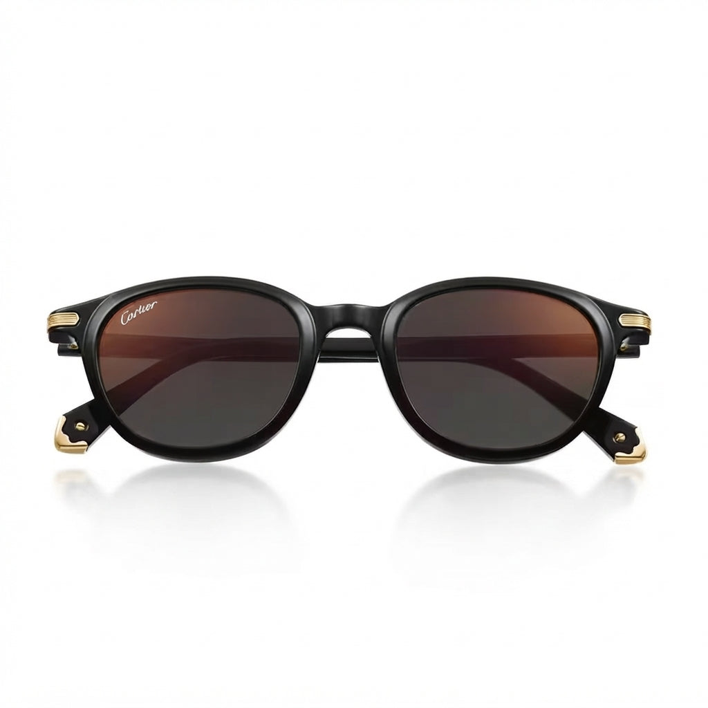 Cartier Première de C Men Black & Grey Sunglasses