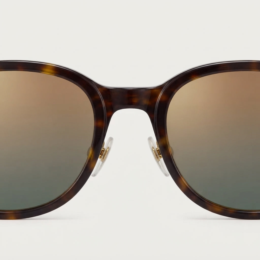 Cartier Première de C Men Tortoiseshell Green & Gold Sunglasses