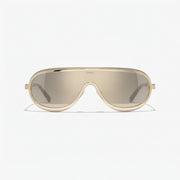 Chanel Women Shield Brown Sunglasses