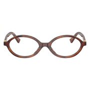 Miu Miu Women Regard Oval Opaline Brown Optical Glasses