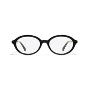 CHANEL Women’s Oval Black Eyeglasses