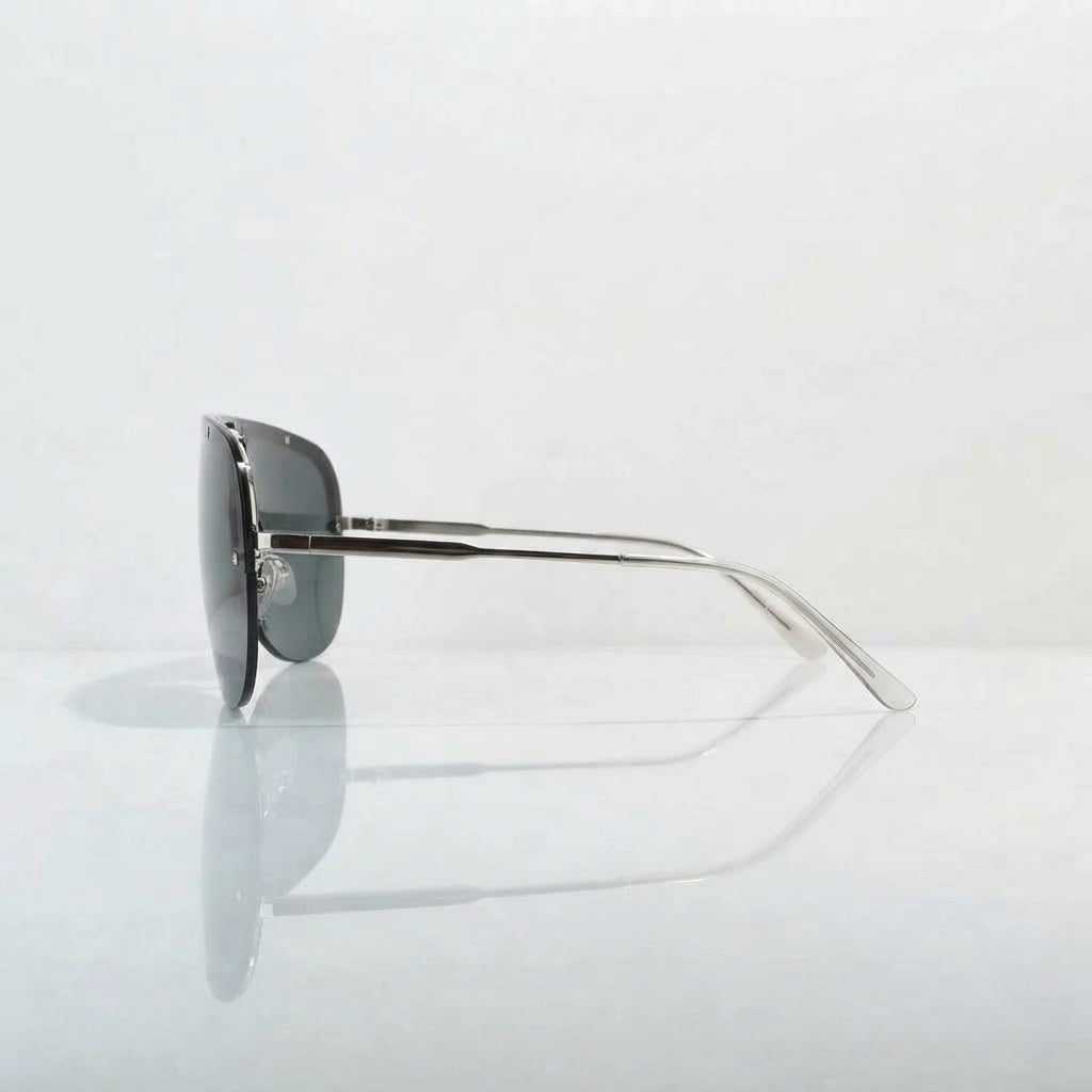 Chanel Women Shield Mask Frame Black Sunglasses