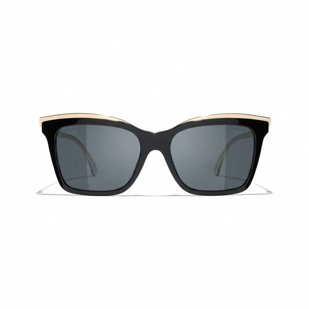 Chanel Women Butterfly Black Sunglasses