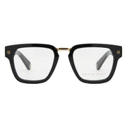 Philipp Plein Men's VPP055W Optical Shiny Black / Gold Eyeglasses