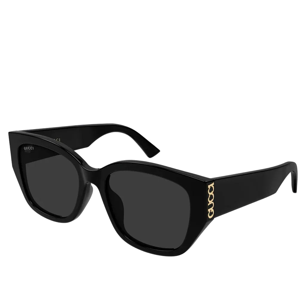 Gucci Women Round Black Sunglasses