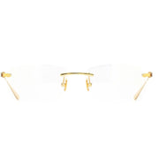MAYBACH The Visual I Unisex Champagne Gold(CHG-CHG-Z25) | 56mm Rimless Eyeglasses