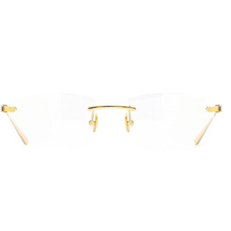 MAYBACH The Visual I Unisex Champagne Gold(CHG-CHG-Z25) | 56mm Rimless Eyeglasses