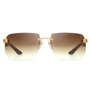 Maybach The Artist Sun I Men / Unisex Platinum Titanium / Burgundy Maple Wood Sunglasses 