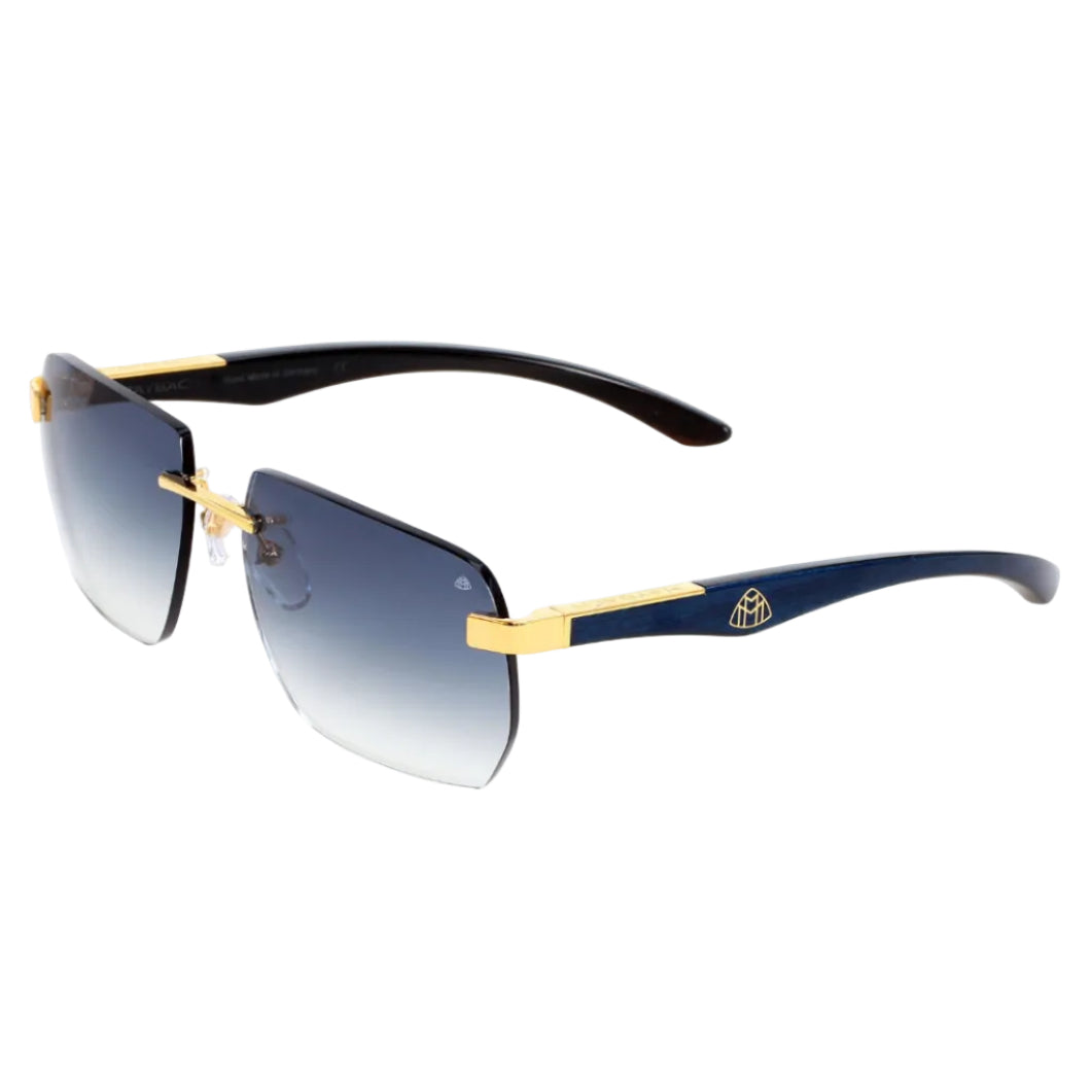 Maybach The Artist Sun I Men / Unisex 24K Gold Titanium / Light Blue Gradient Sunglasses