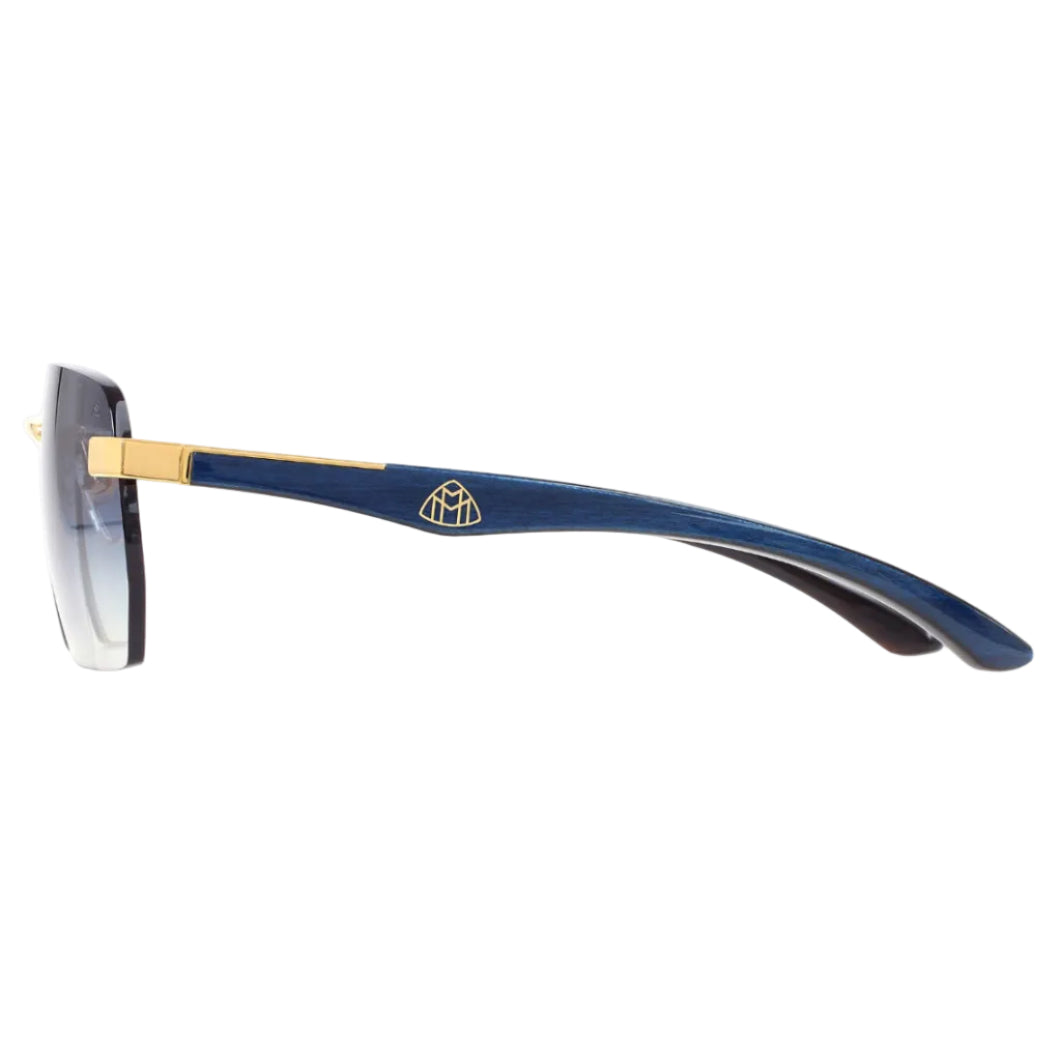 Maybach The Artist Sun I Men / Unisex 24K Gold Titanium / Light Blue Gradient Sunglasses