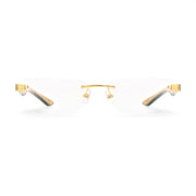 MAYBACH The Artist III Unisex Luxury 24K Gold / Bordeaux Red Eyeglasses 