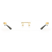 MAYBACH The Artist III Unisex Luxury 24K Gold / Emerald Buffalo Horn Eyeglasses 
