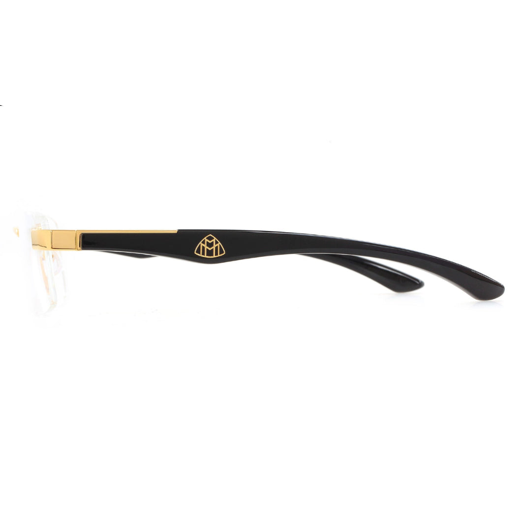 MAYBACH The Artist III Unisex Luxury 24K Gold / Black Piano Lacquer Eyeglasses