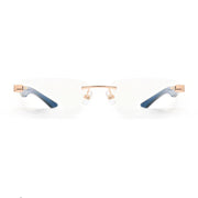 MAYBACH The Artist III Unisex Luxury 18K Rose Gold / White Burr Eyeglasses 