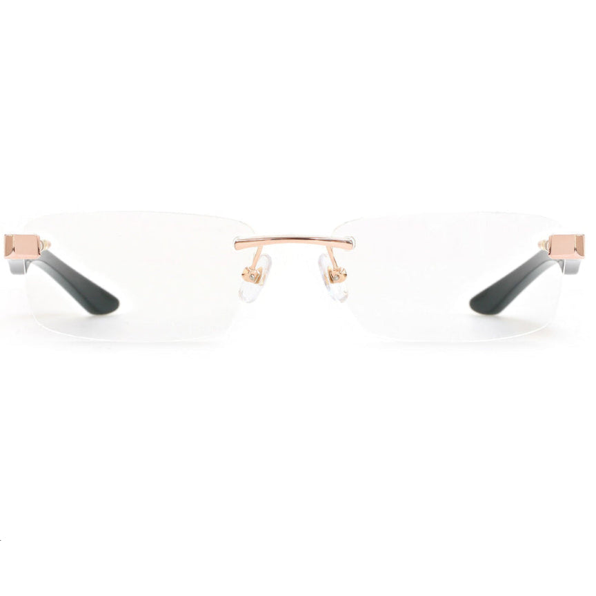 MAYBACH The Artist III Unisex Luxury 18K Rose Gold / Black Piano Lacquer Eyeglasses 